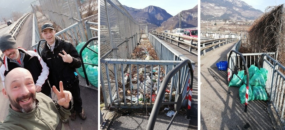 I 5 stelle confessano: 'Abbiamo pulito il cavalcaferrovia, speriamo di non prendere una multa